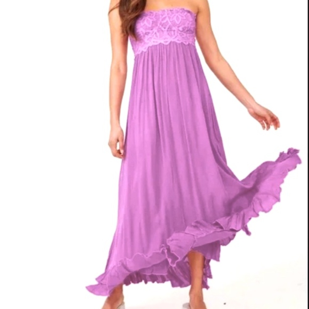 NWT FREE PEOPLE lace Maxi dress Small